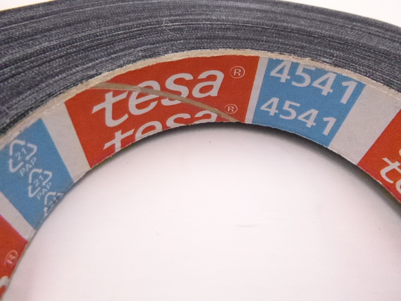 3/4″ x 55 yds. Tesa Conformable Uncoated Cloth Tape Black 4541