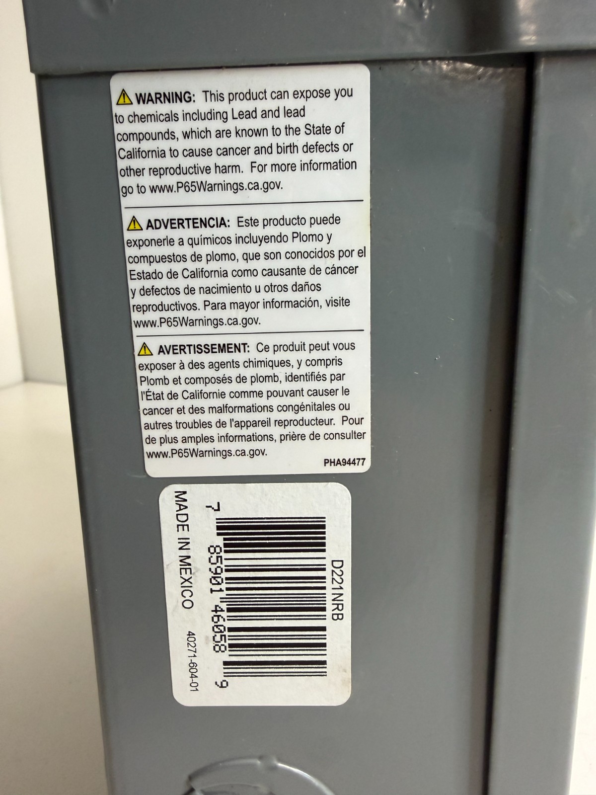 New Square D D221NRB Safety Switch Disconnect Single Phase. NEW