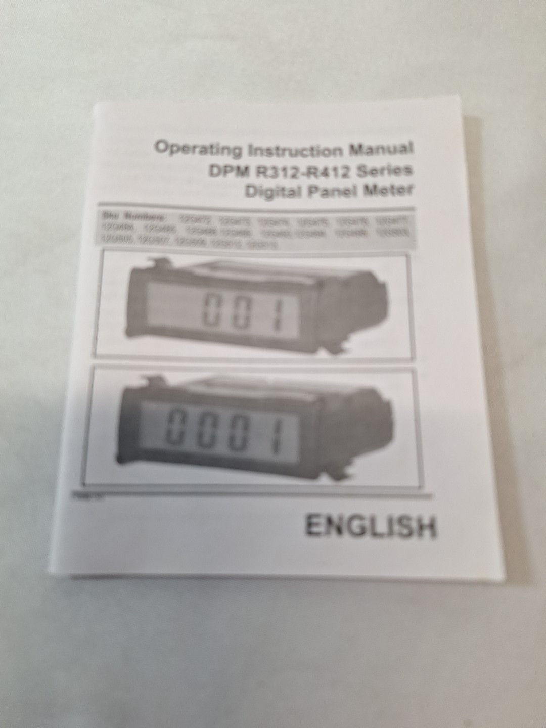Value Collection 12G484 1999 Display Span 200V LCD Digital Panel Meter