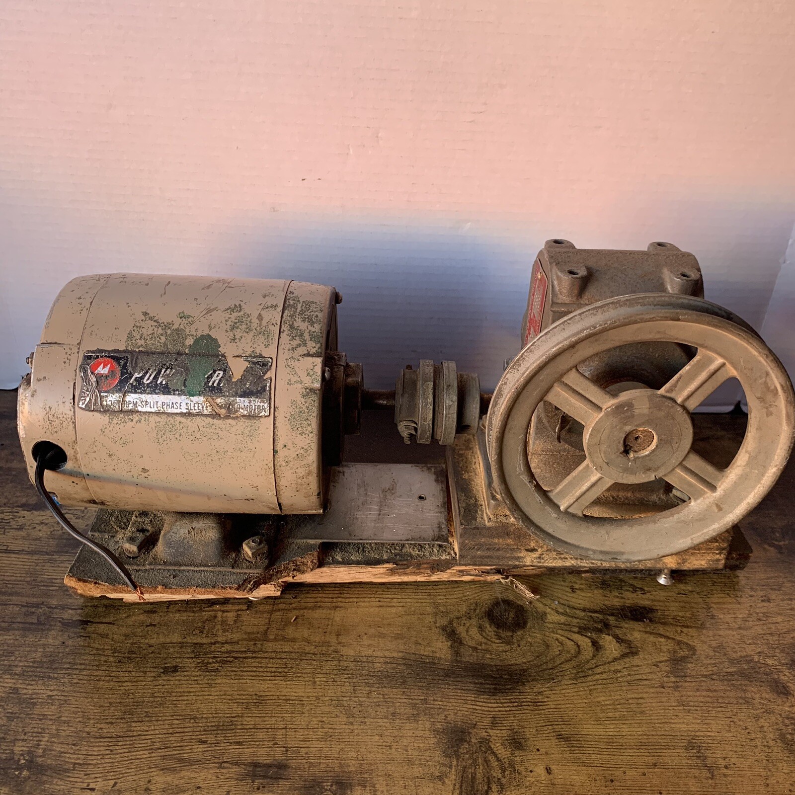 2 Vintage Motor Combo – Montgomery Ward ProCraft 1/4 HP + Janette Electric SL133