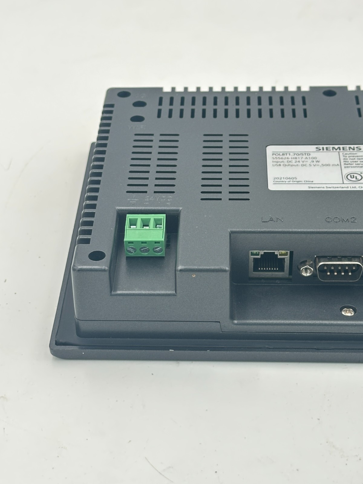 Siemens POL8T1.70/STD S55626-H817-A100 HMI Touch Screen Terminal 24VDC Tested