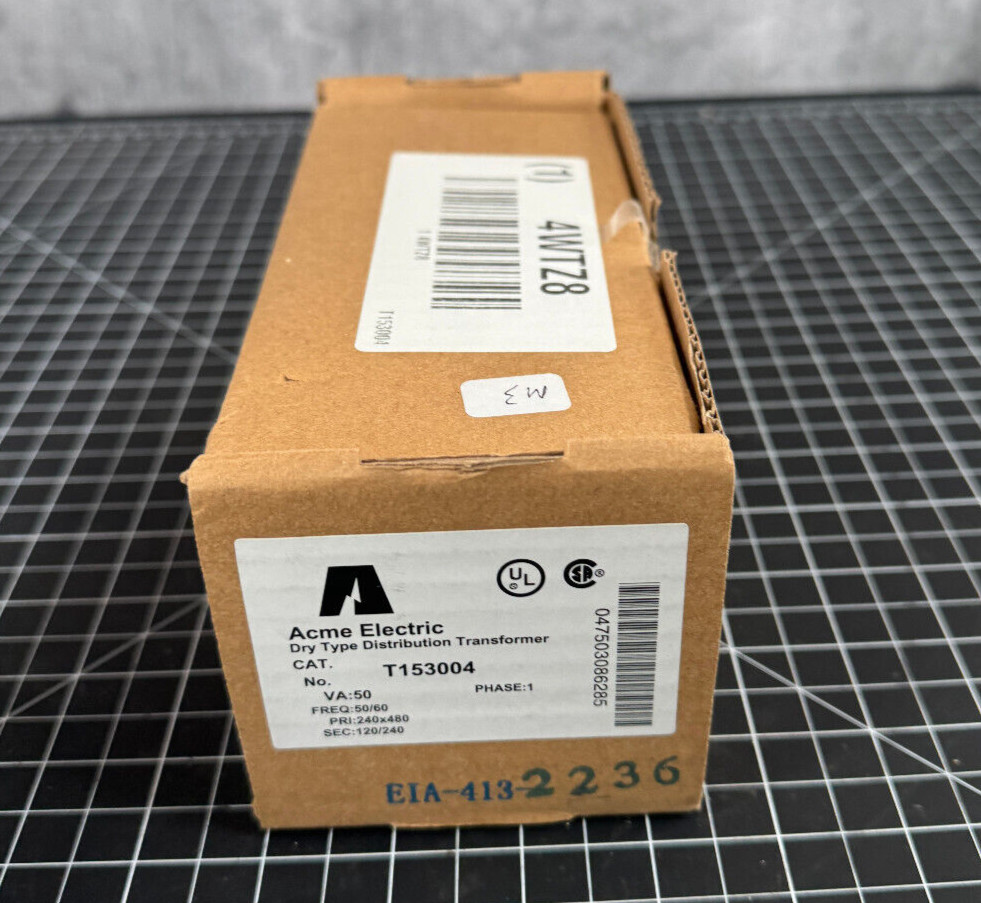 new Acme Electric T153004 Low Voltage Distribution Transformer, 50 Va, Nema 3R,