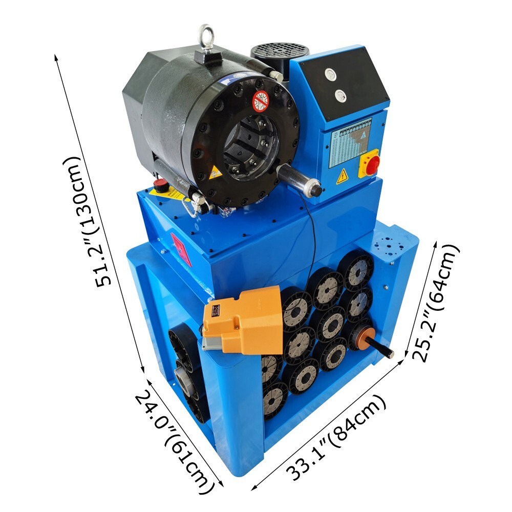 Pipe Reducing Machine 0.55-2.72″Circular Tube Shrinking Machine Hose Clamping