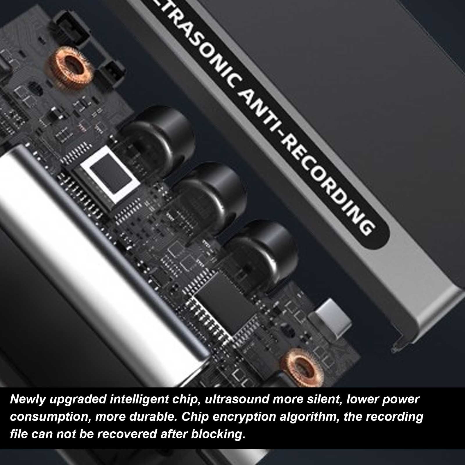 Ultrasound Anti Recording Device 270 Degree Blocking Bug Listening Device