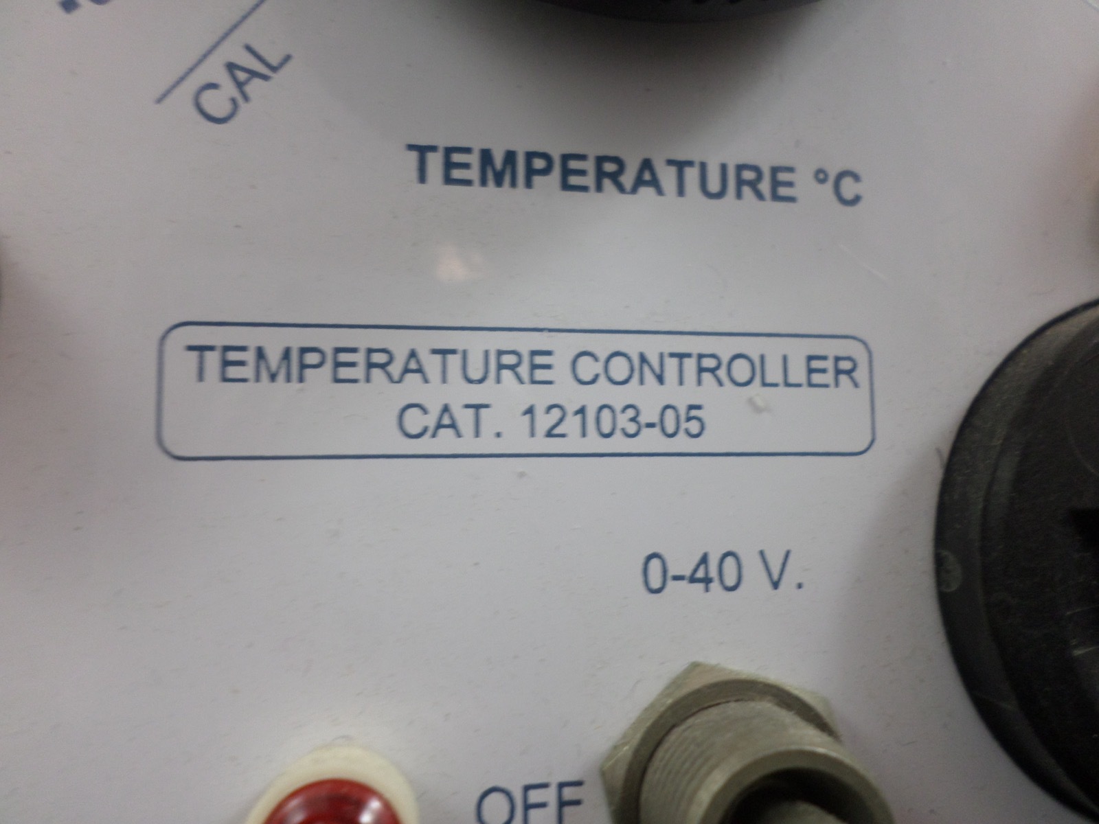ACE GLASS 0-40 VAC Front/Rear Outlets Temperature Controller 12103-05
