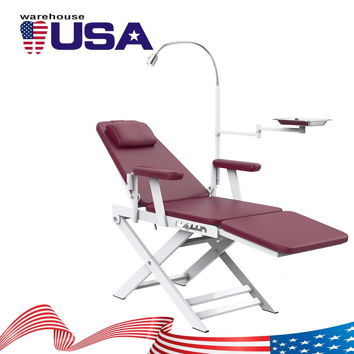 Unidad Dental Portátil: Jeringa, Succión, Turbina, Compresor 4H / Silla Opcional