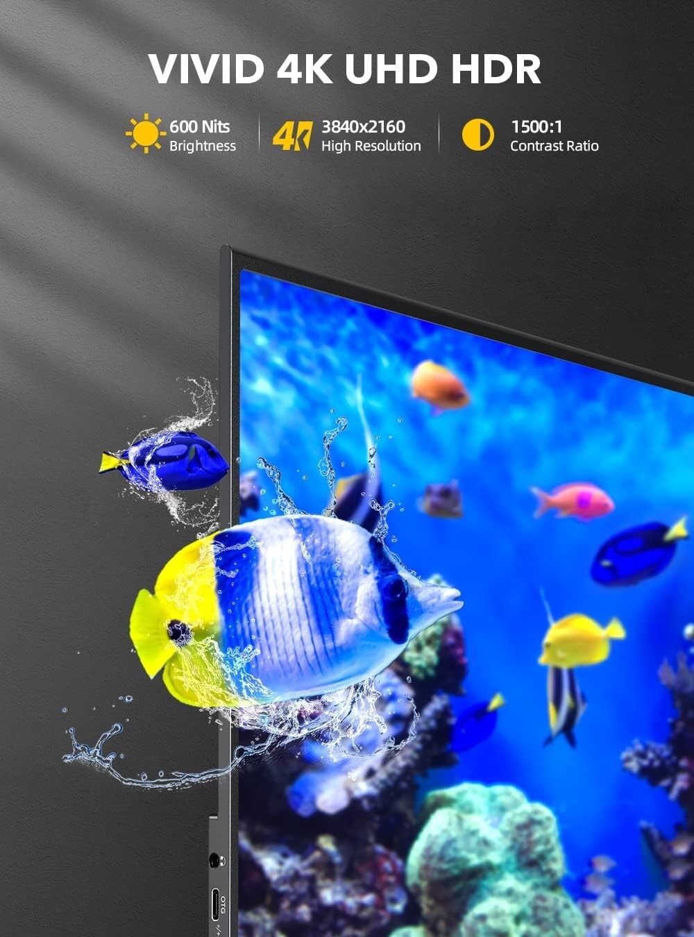 UPERFECT 15.6″ 4K Portable Monitor