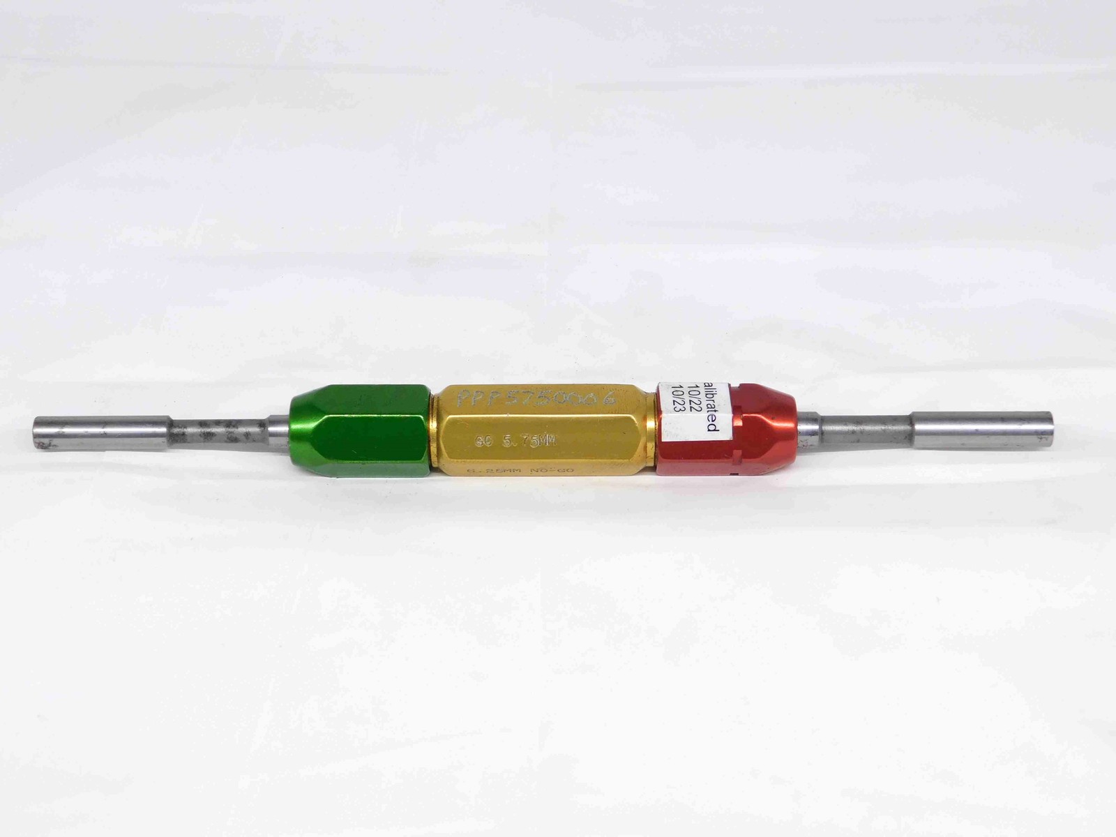 5.750 & 6.250 METRIC PIN PLUG GAGE GO NO GO 6.000 -.250 6 mm .2461 5.75 6.25