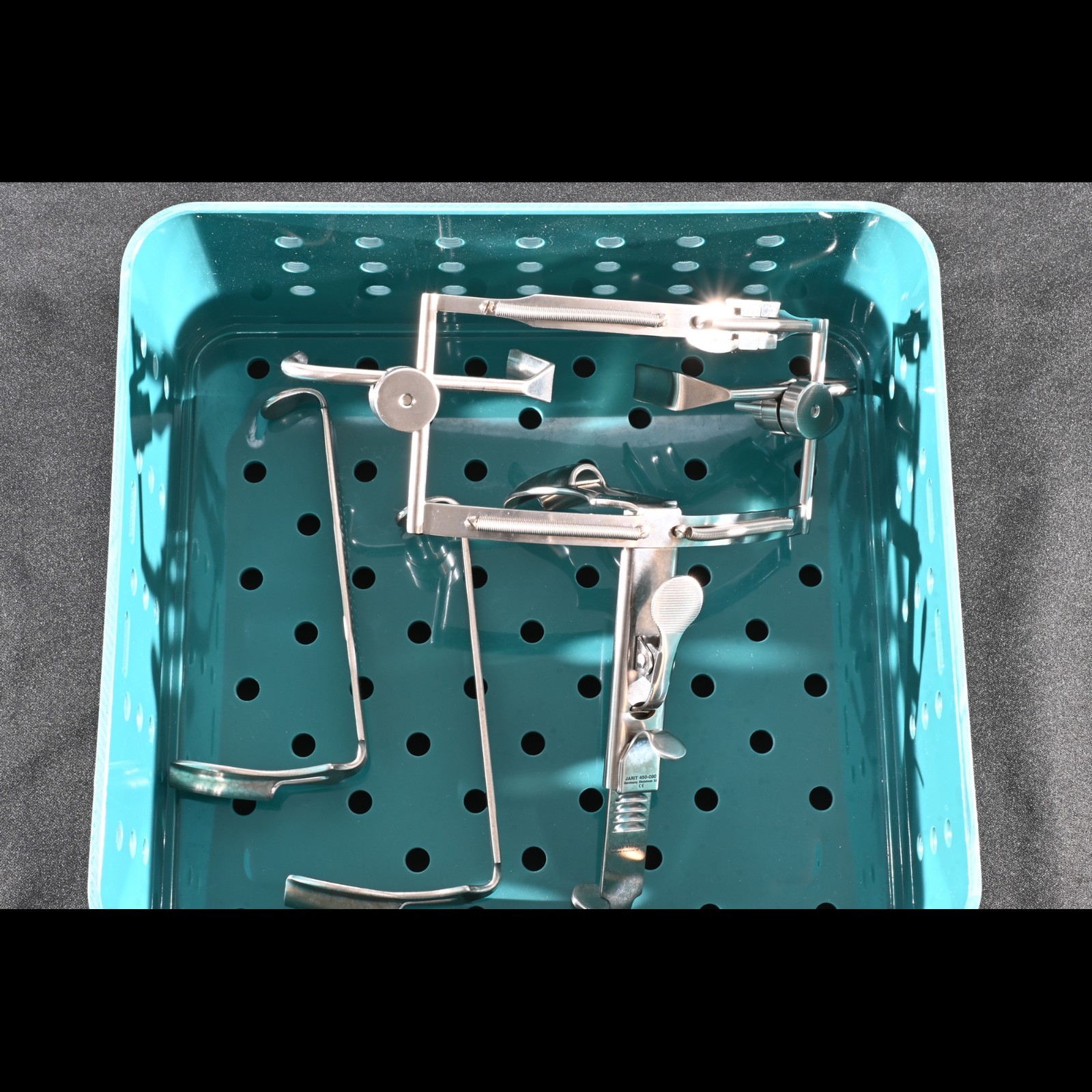 Integra Jarit Dingman Mouth Gag 450-090 w/ 3 Tongue Blades & Case