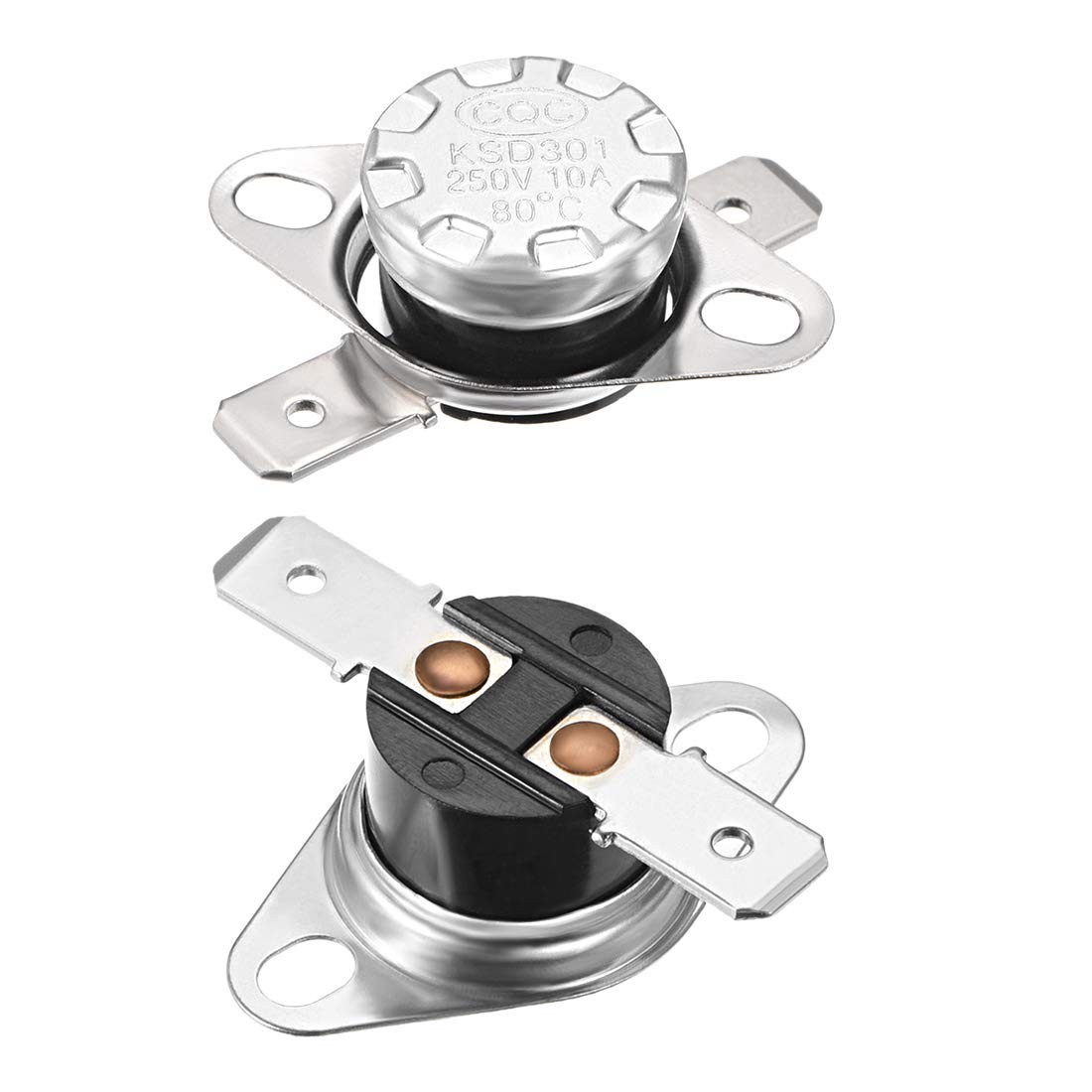 Thermostat 80°C/176°F 10A Normally Closed N.C Adjust Snap Disc Temperature Sw…