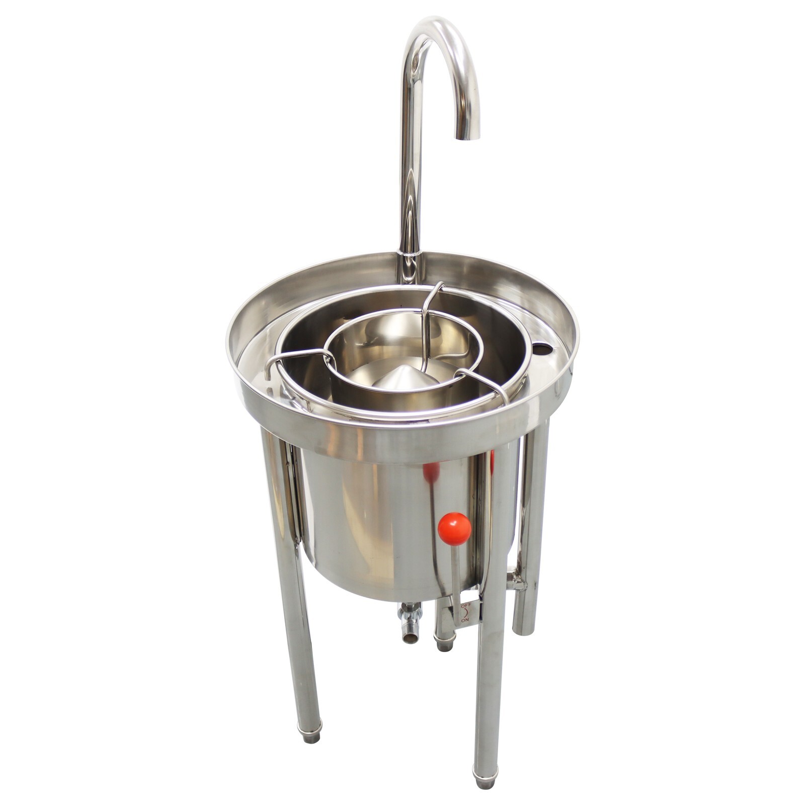 44lb Commercial Rice Washing Machine Automatic Rice washer 20kg Stainless Bucket