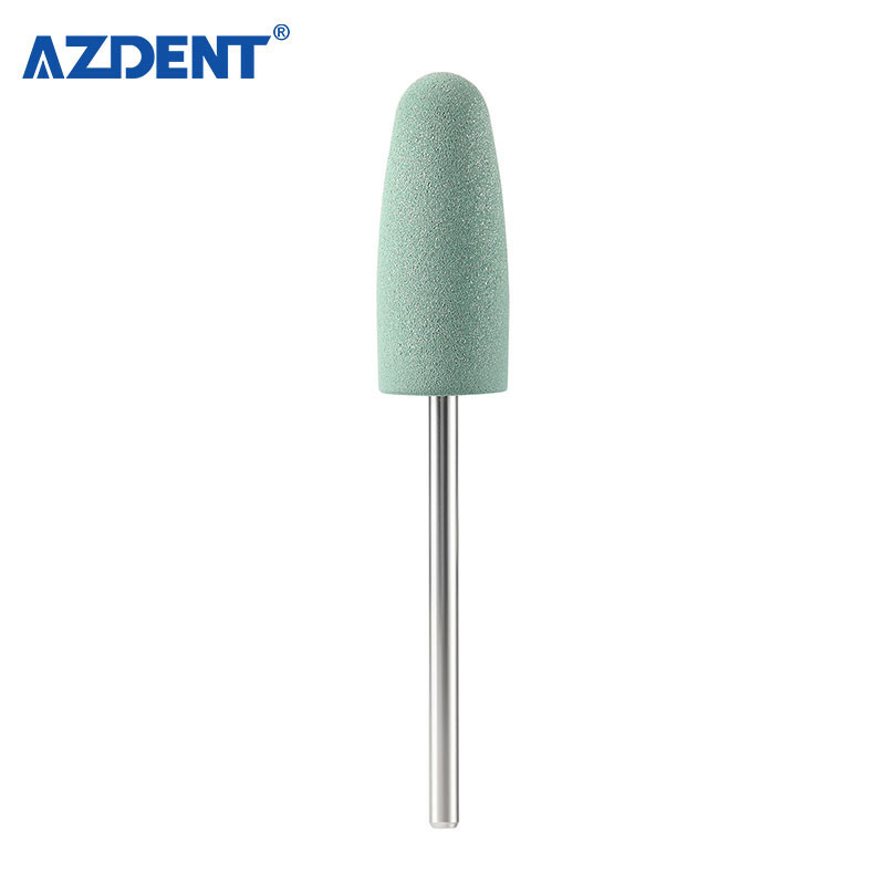 Dental Resin Base Acrylic Polishing Kit 6pcs HP Silicone Polisher+2pc Carbide