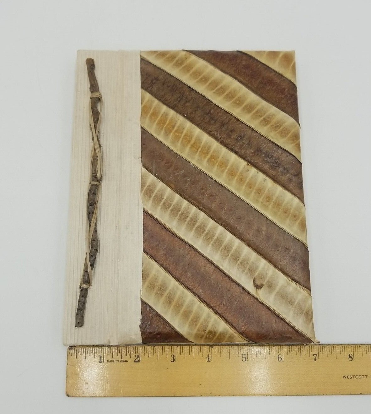 Natural Paper Leaves Cover w/Recycled Paper Notebook/Scrapbook Indonesia