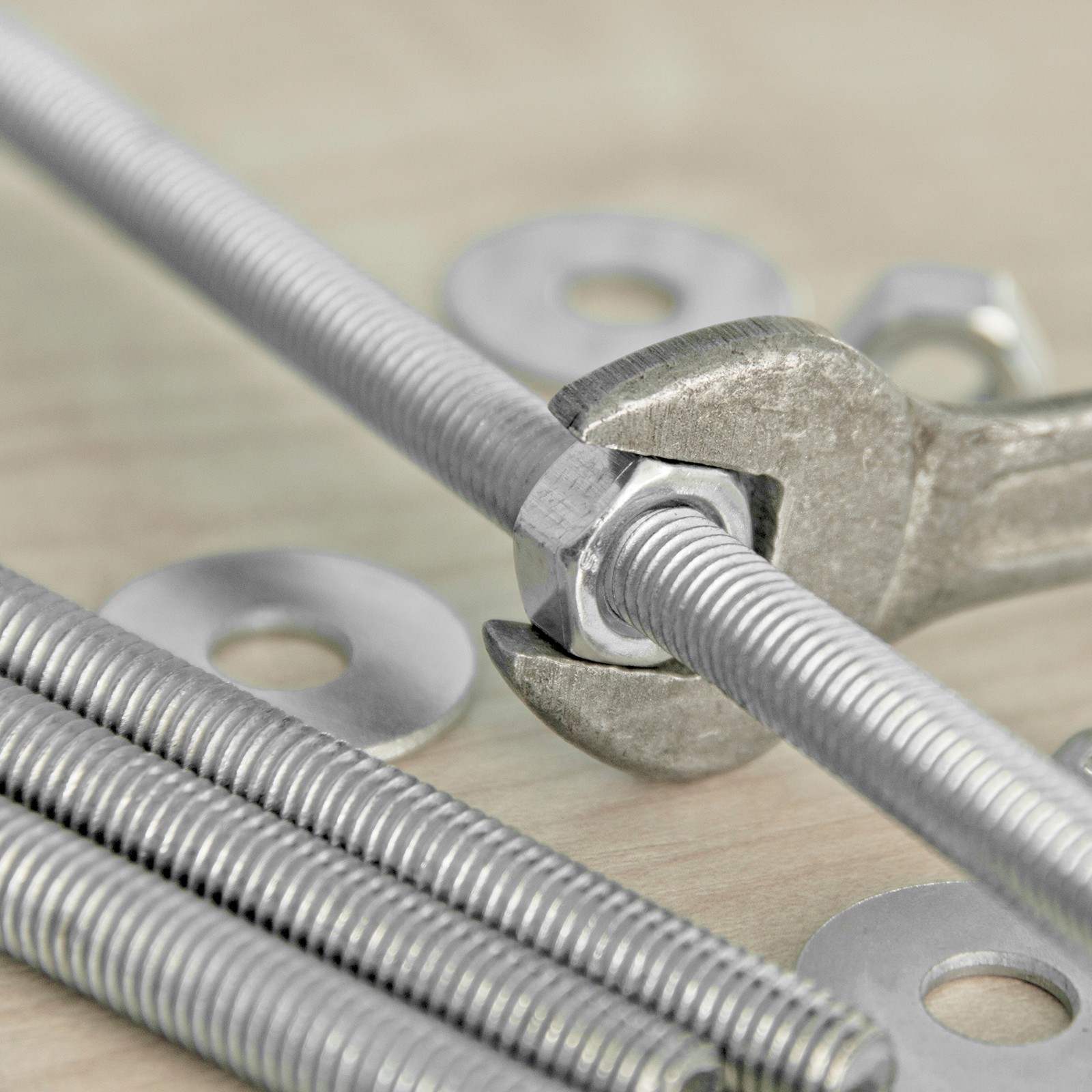 5 PCS M5x300mm Fully Threaded Rods Bars Stud 0.8mm Pitch 304 Stainless Steel