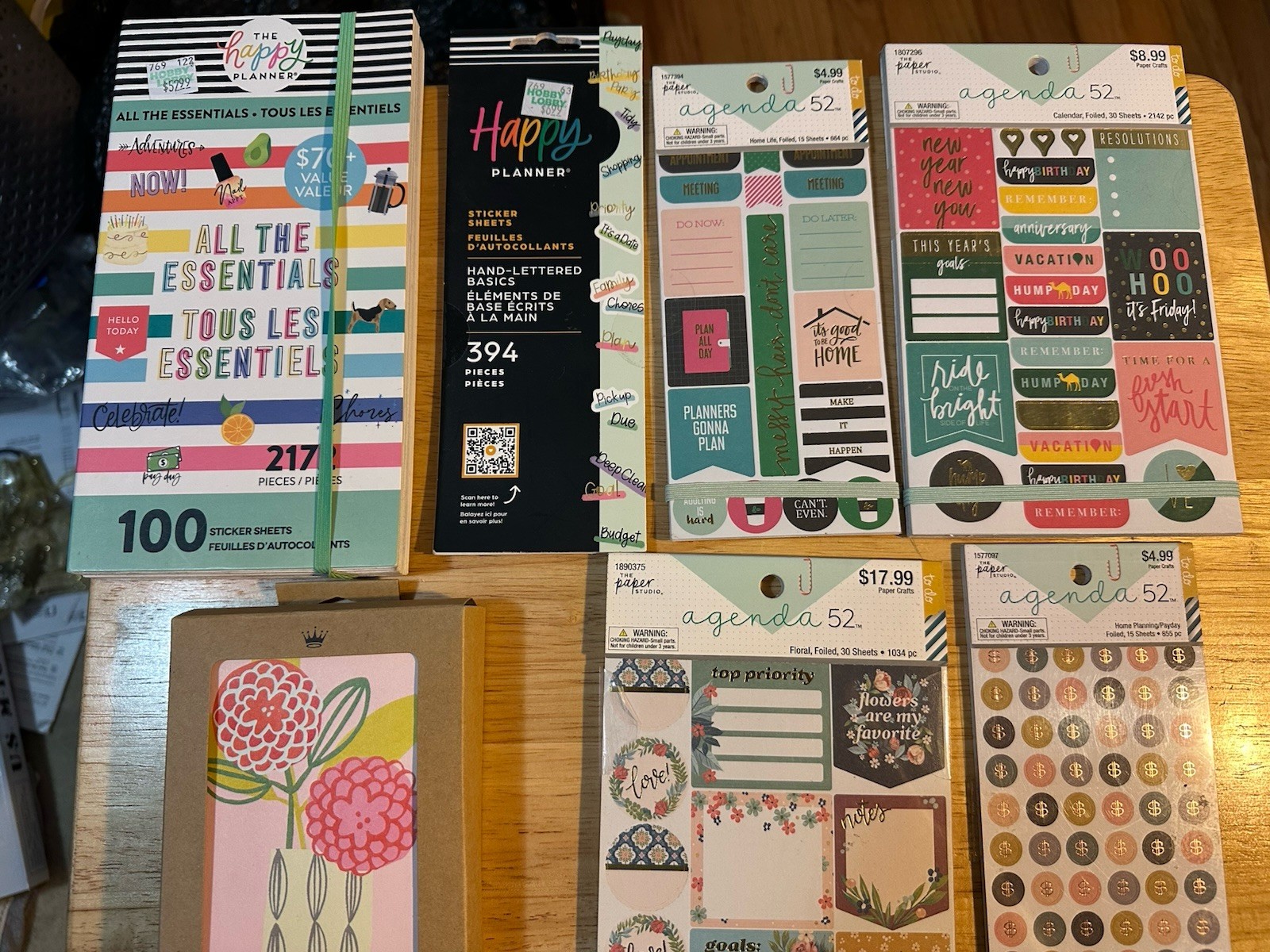 Happy Planner All The Essentials Sticker 100 Pages & 5 Small Sticker Sheet Books
