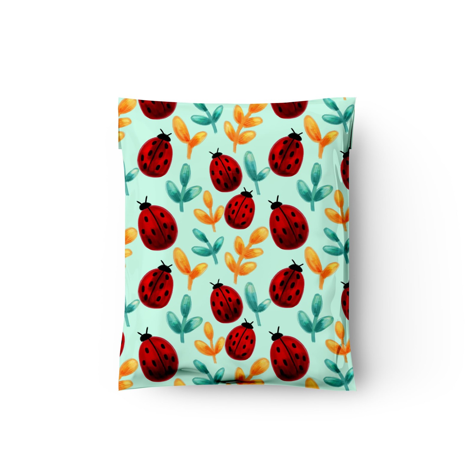 10×13 (100) Ladybug Designer Poly Mailers Shipping Envelopes Premium Printed …