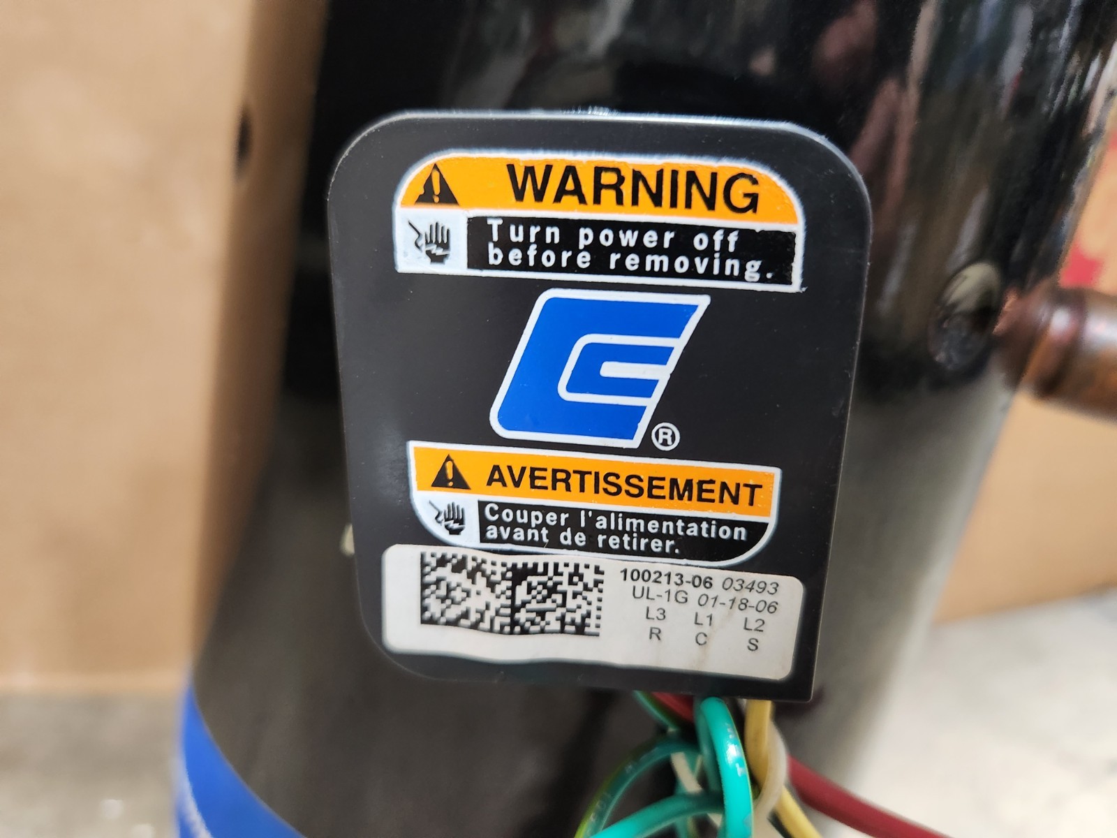 Copeland Scroll 3.5-TON 42k BTU 208/230V AC Compressor ZP42K5E-PFV-130 NEW PULL