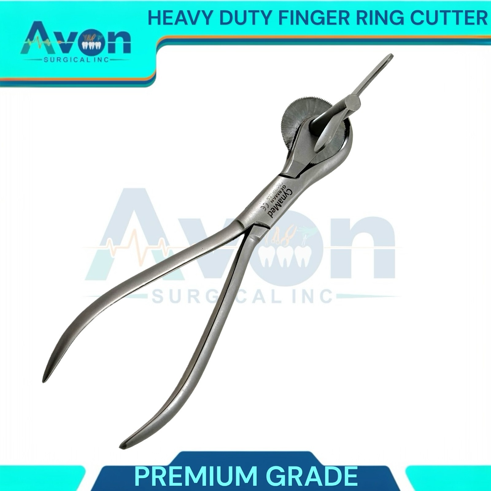 Heavy Duty Premium Finger Ring Cutter 6″ with Circular Blade, First Aid, EMS/EMT