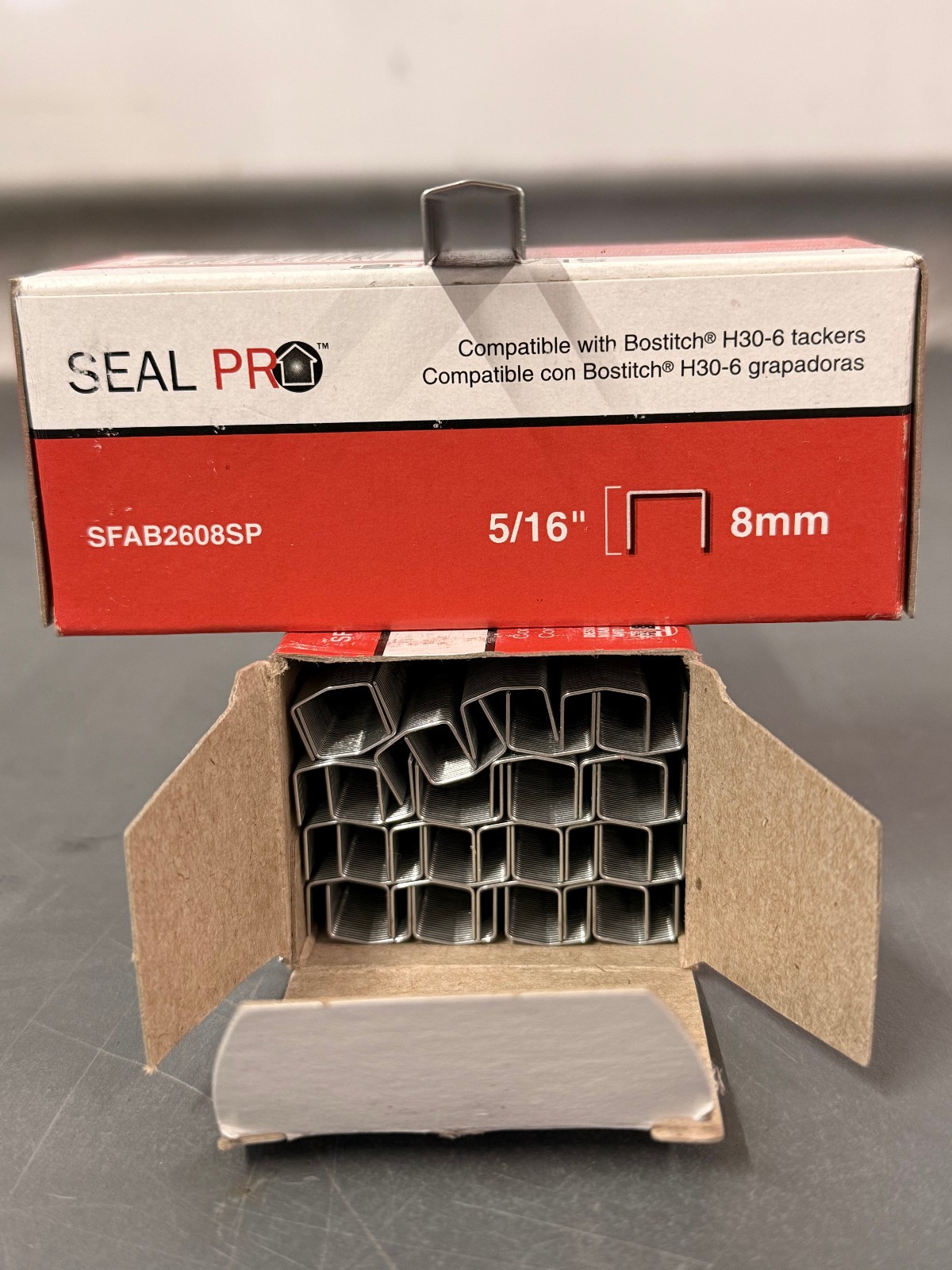 10,000 Seal Pro 5/16″ 24Ga. 7/16″ Crown Galvanized Staples SFAB2608SP