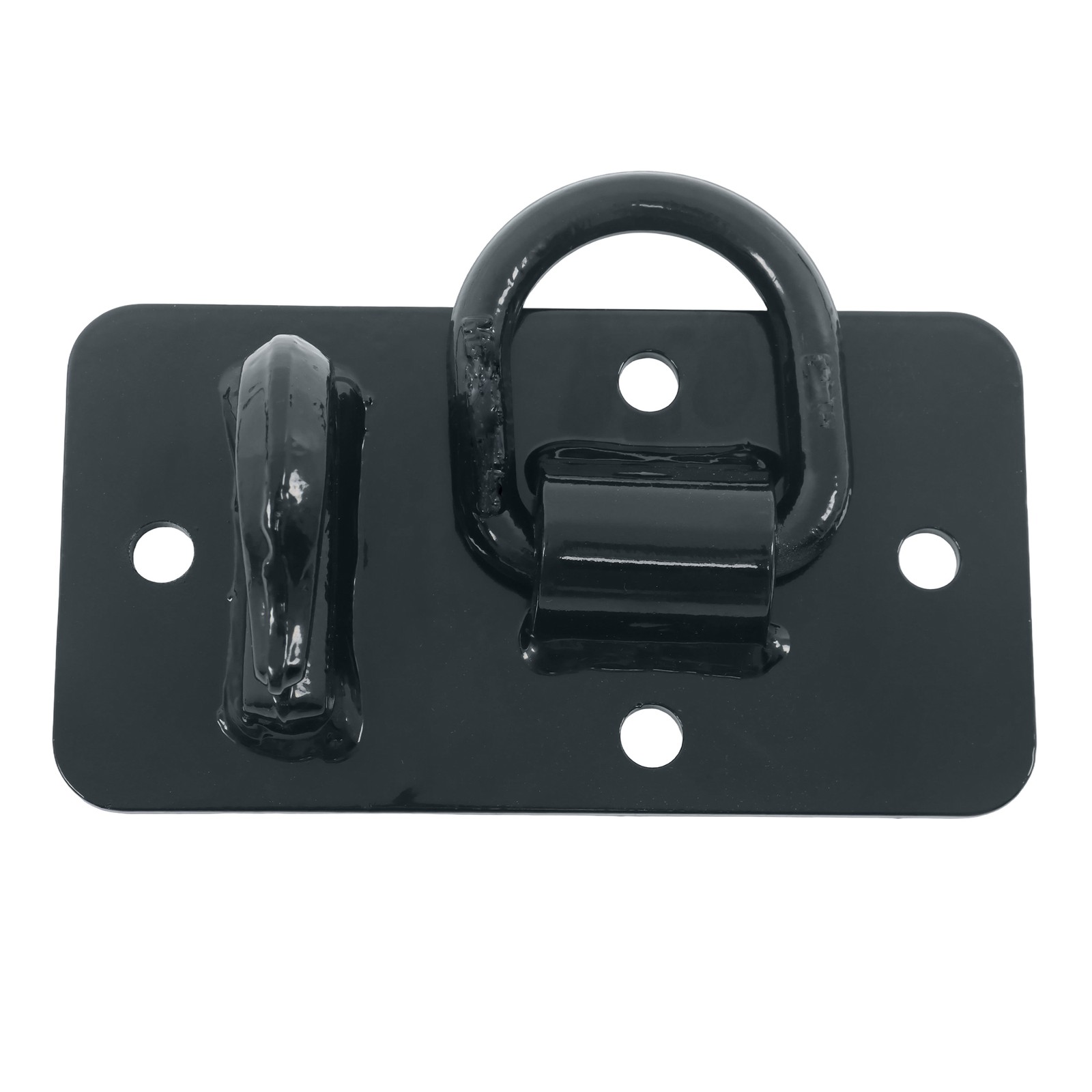 2 Pack Tractor Bucket Hooks with Tie down Ring, Grade 70 Forged Steel Black