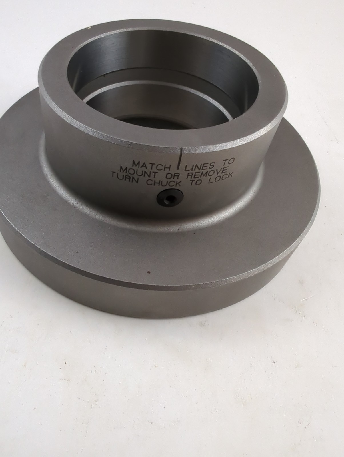 HARDINGE 4″ STEP COLLET CHUCK CLOSER TAPER MOUNT