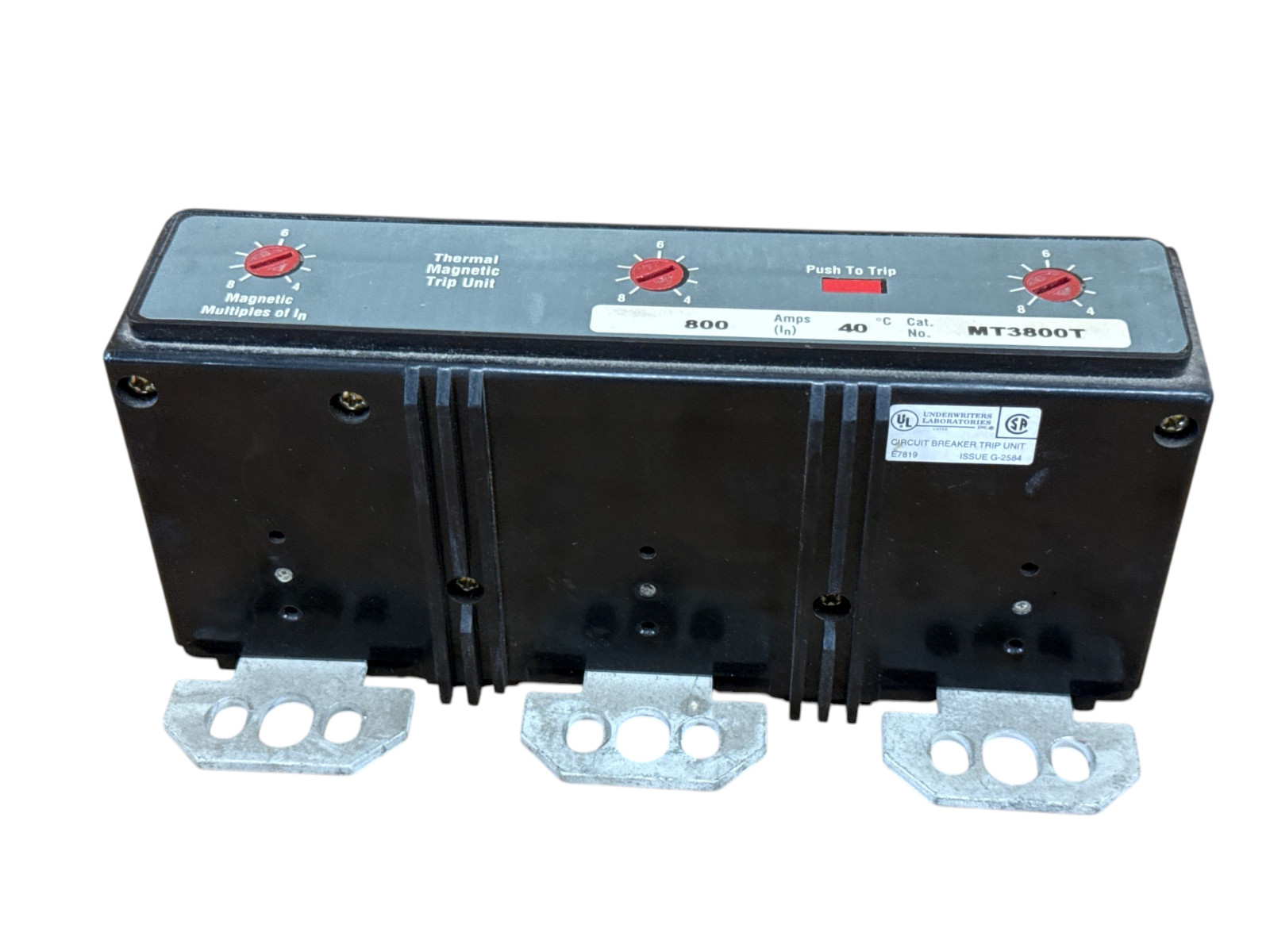 EATON CUTLER-HAMMER MT3800T 800A 3-POLE 600V MDL HMDL THERMAL MAGNETIC TRIP UNIT