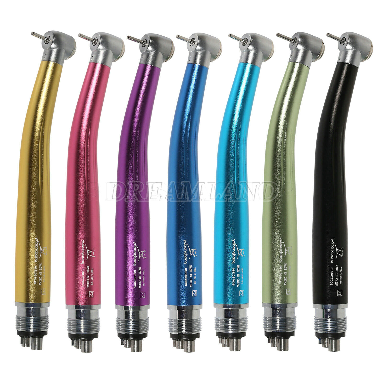 NSK Style Dental High Speed Handpiece Turbine 4 Hole/2 Holes 7 Colors Yabangbang