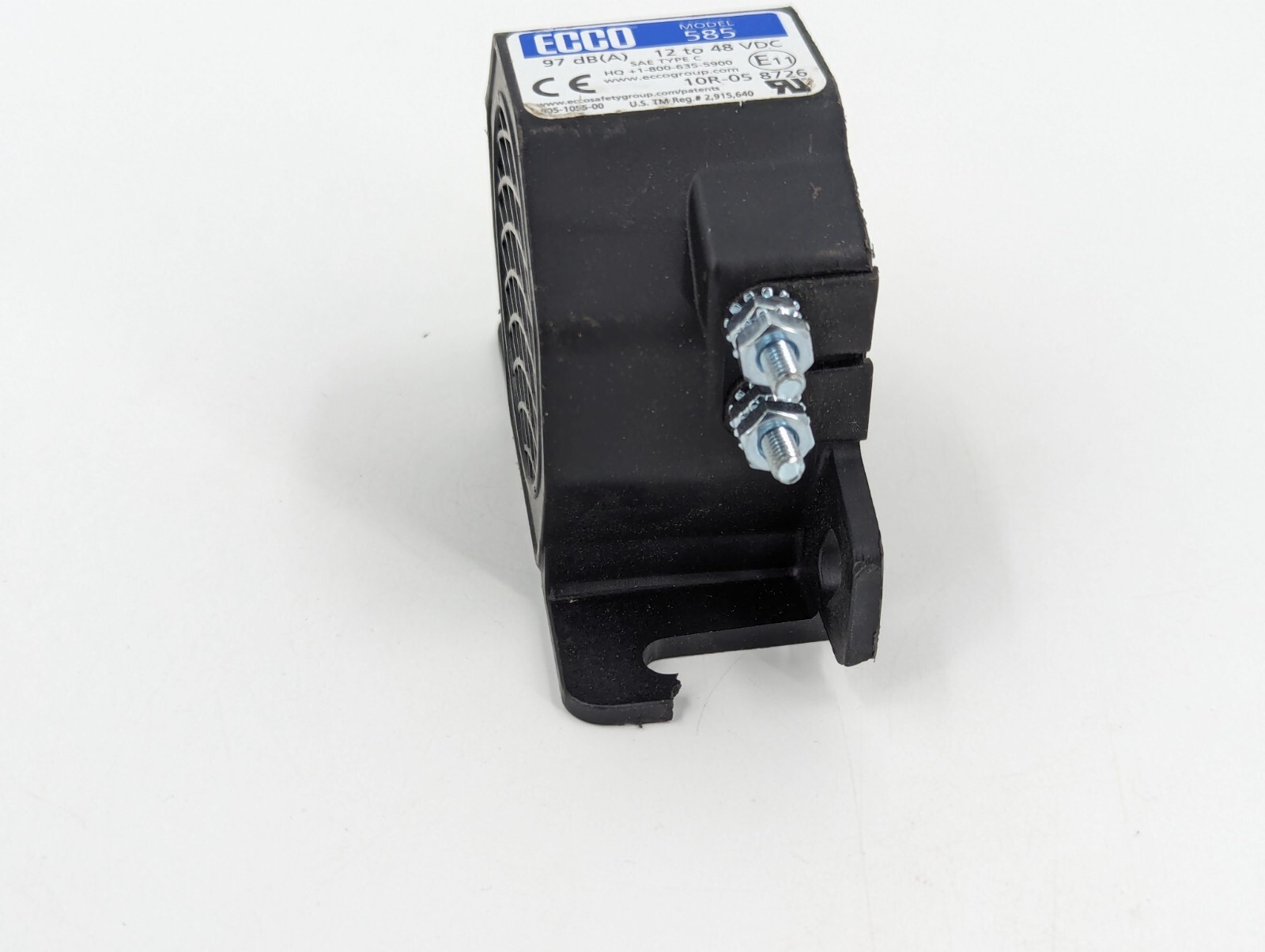 ECCO Model 585 Backup Alarm 97dB 12-48V DC 10R-05 8726 140-0585-25