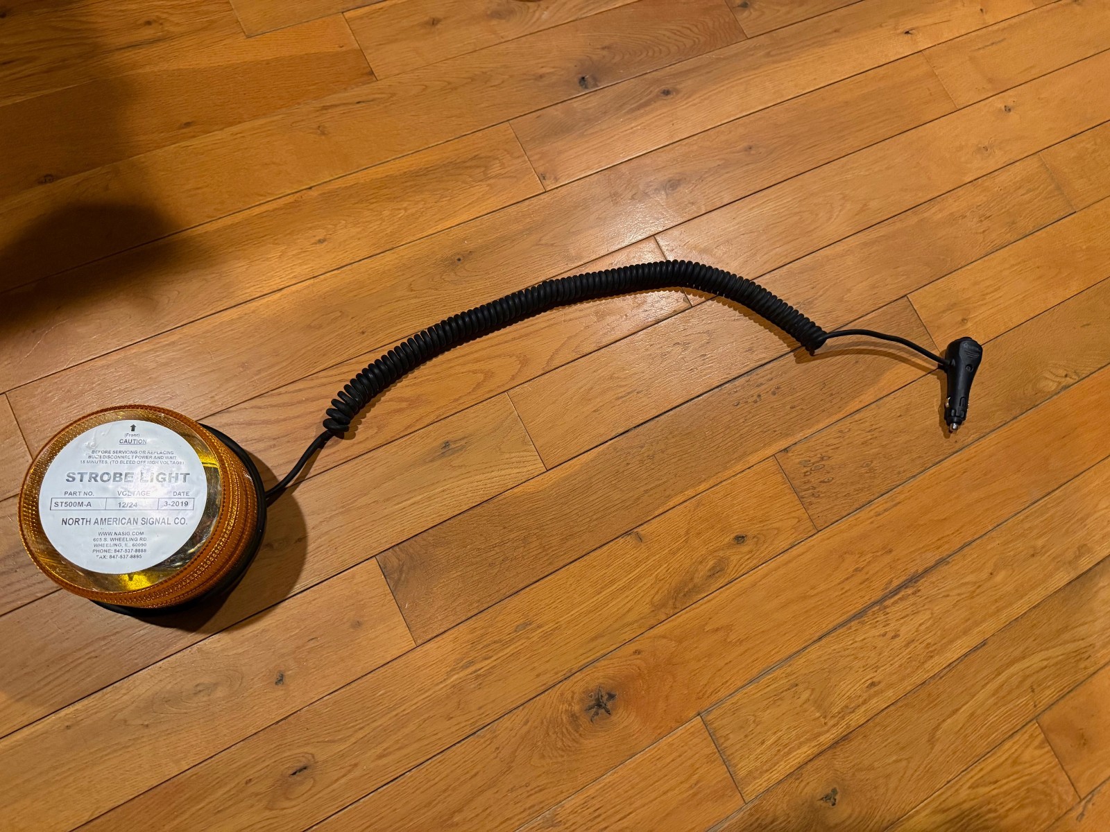 Strobe Light North American Signal Truck Amber ST-500M-A 12/24 volt