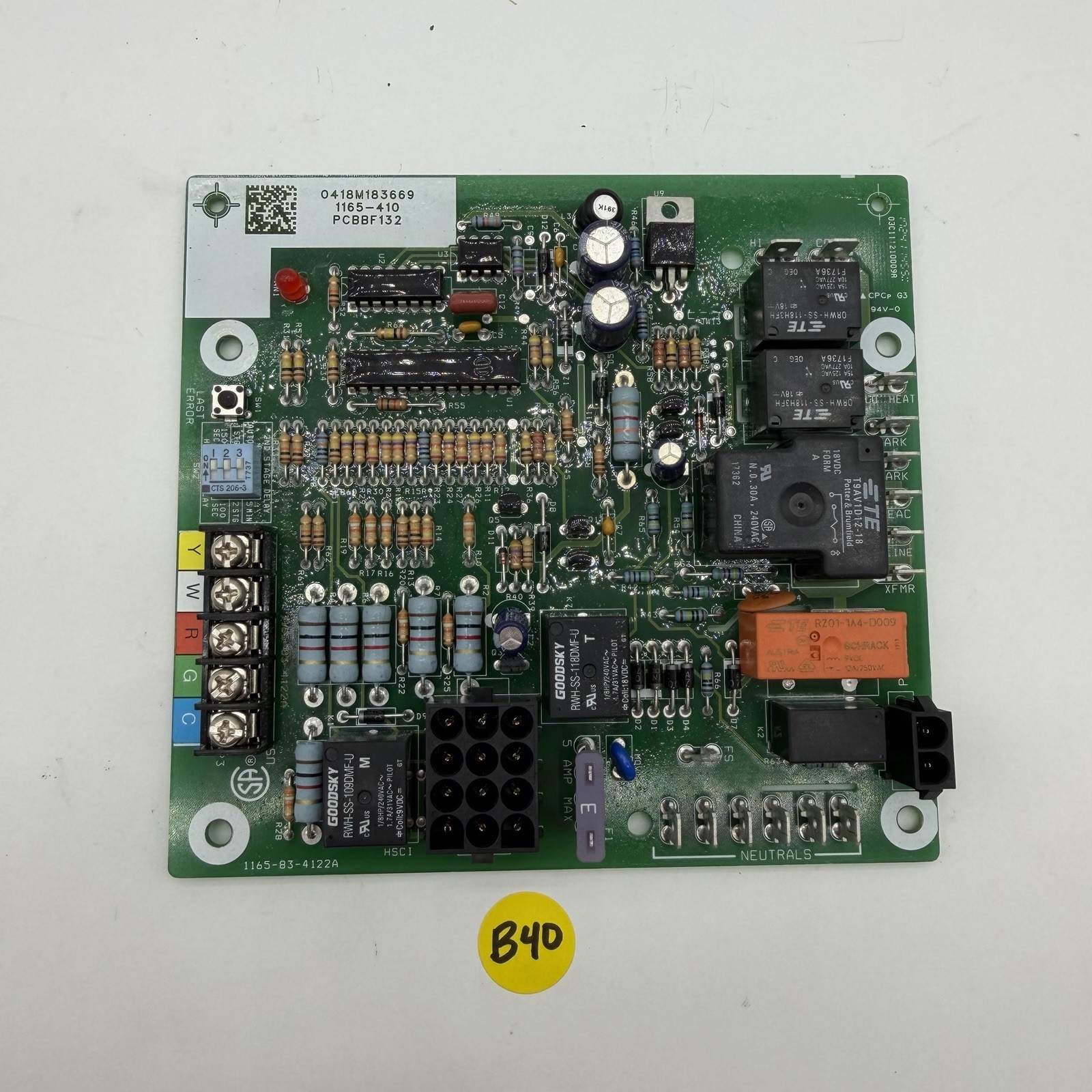 PCBBF132 GUARANTEED WORKING TESTED furnace 1165-410 control board PCBBF132S