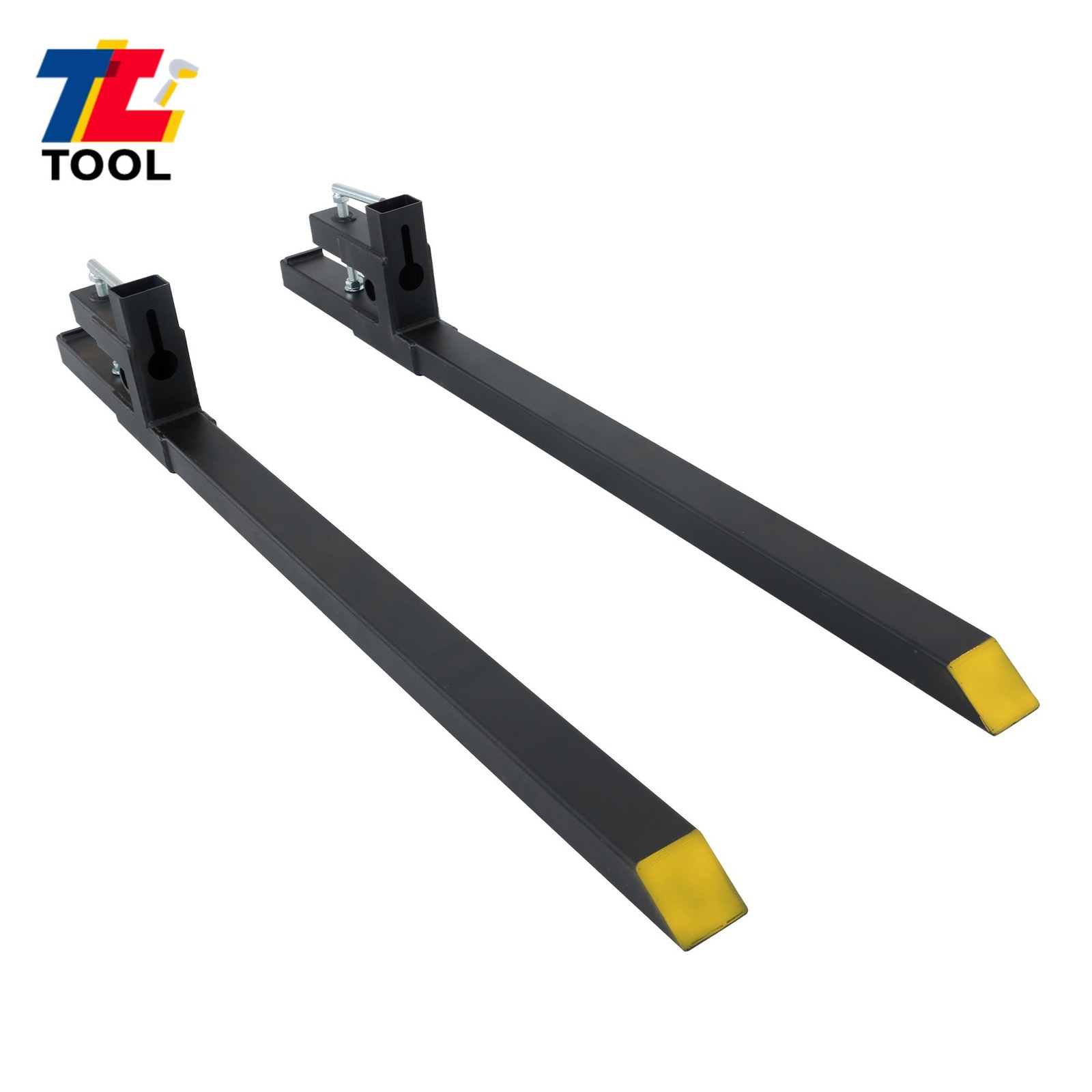 60″ Clamp on Pallet Forks 2000lbs Quick Attach Bucket Fork Heavy Duty