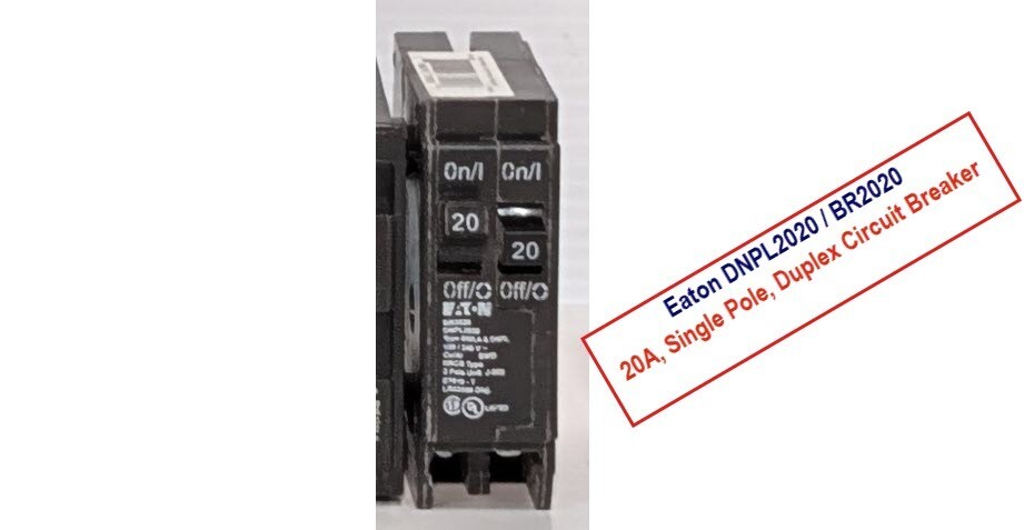 Lot of 9 Single Pole Circuit Breakers, (8) 20A, (1) 30A, Siemens, GE, Eaton