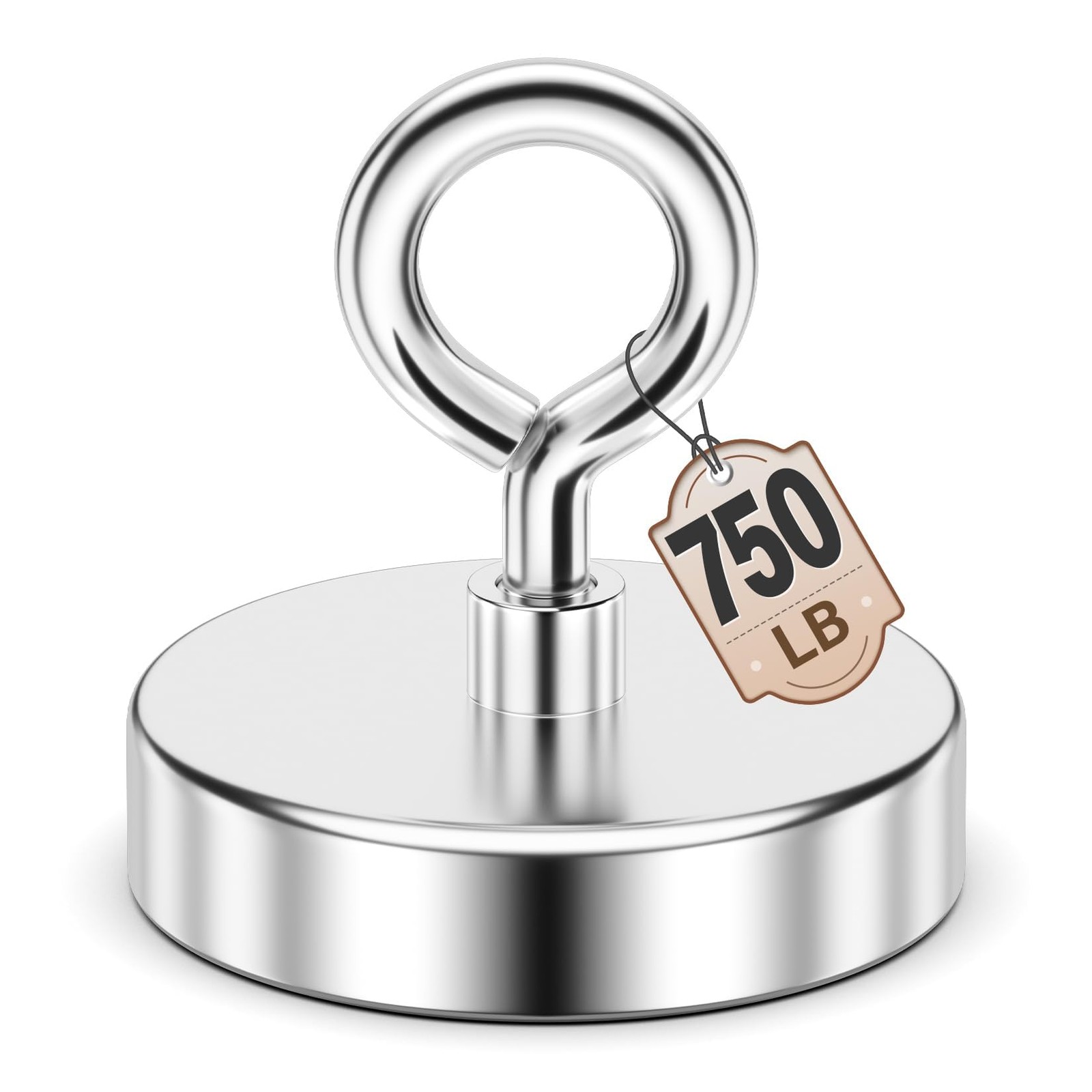 FINDMAG 2.95’’ Fishing Magnets, 750 LBS Pulling Force Neodymium Rare Earth