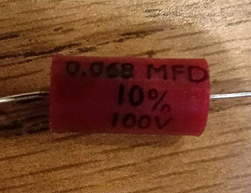 100 Qty 0.068 uF 68nF 100v Film Capacitor Electronix Express 14mp100.068u NOS