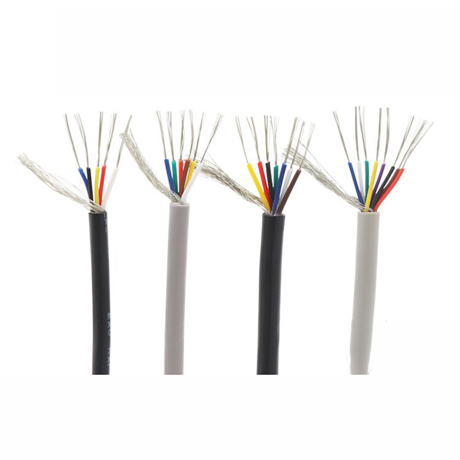 18AWG-28AWG UL2547 Copper Wire Shielded Audio Headphone Signal Cable 2 to 7 Core