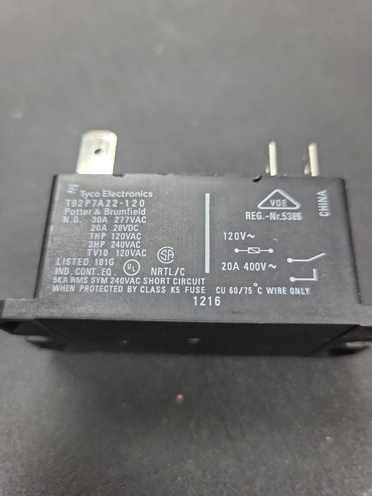 Tyco Electronics T92P7A22-120