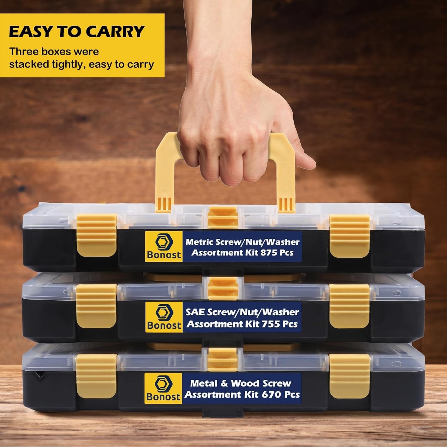 2300-Piece Nuts, Bolts, Washers Set – High-Quality Material