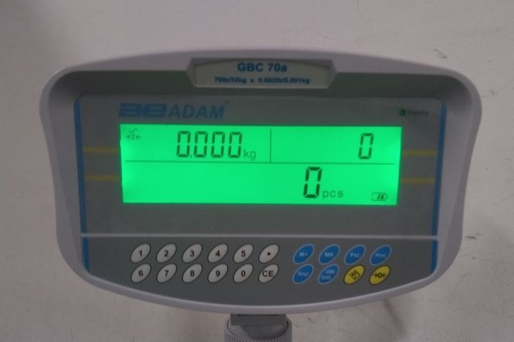 Adam Equipment GBC 70a 70 Lb Capacity 100 to 240V Industrial Bench Scale