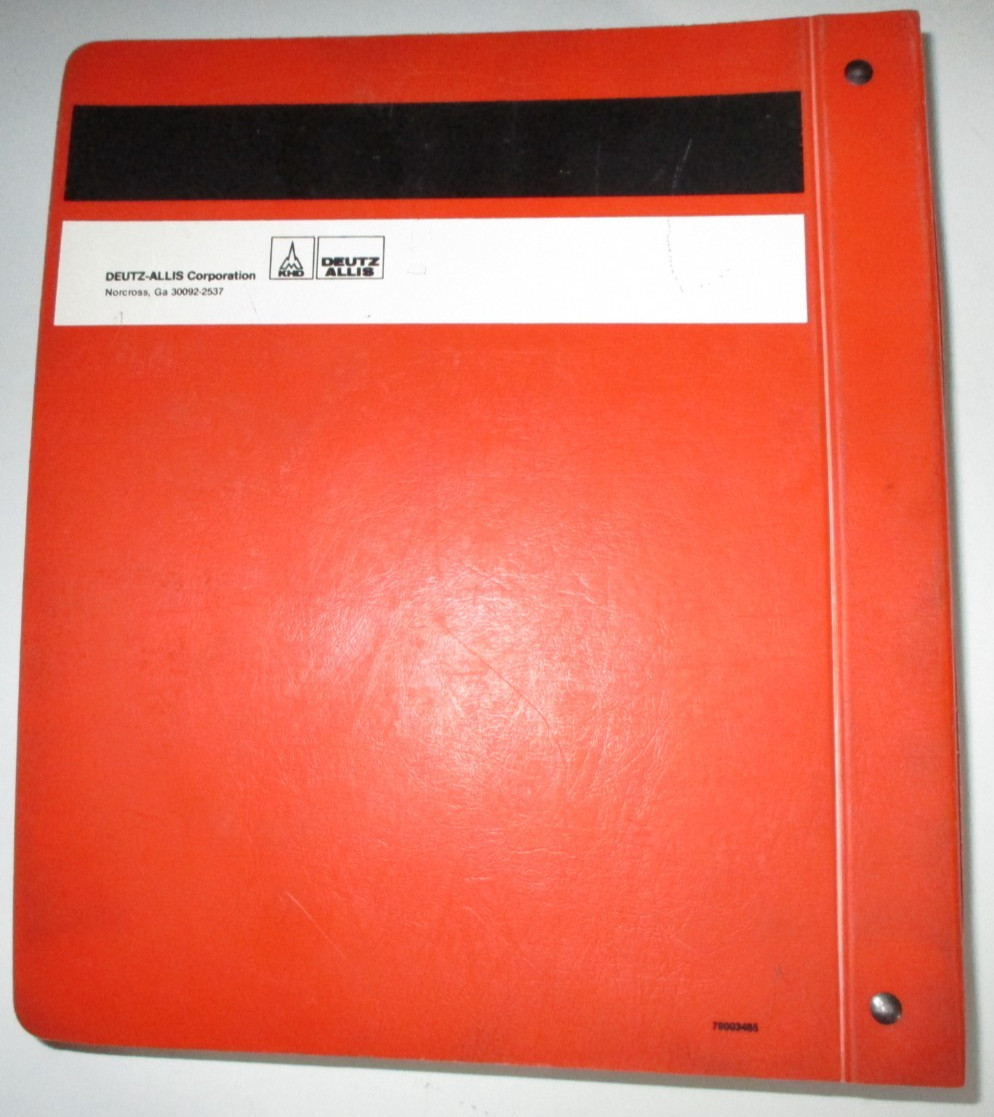 Deutz Allis 9130 9150 9170 9190 Tractor Service Shop Repair Manual AGCO ORIGINAL
