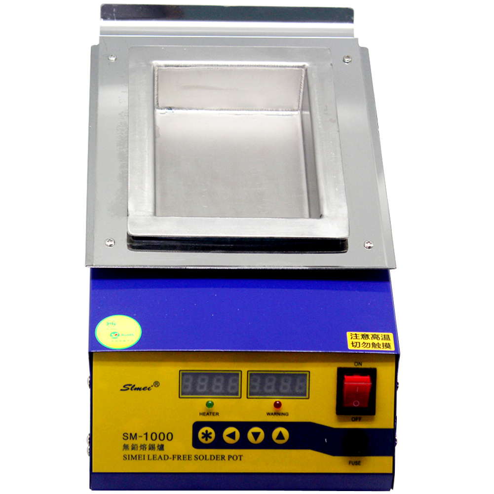 CM161 Lead-Free Titanium Alloy Solder Soldering Pot 1000W 397Lx205Wx120H 5.7kg