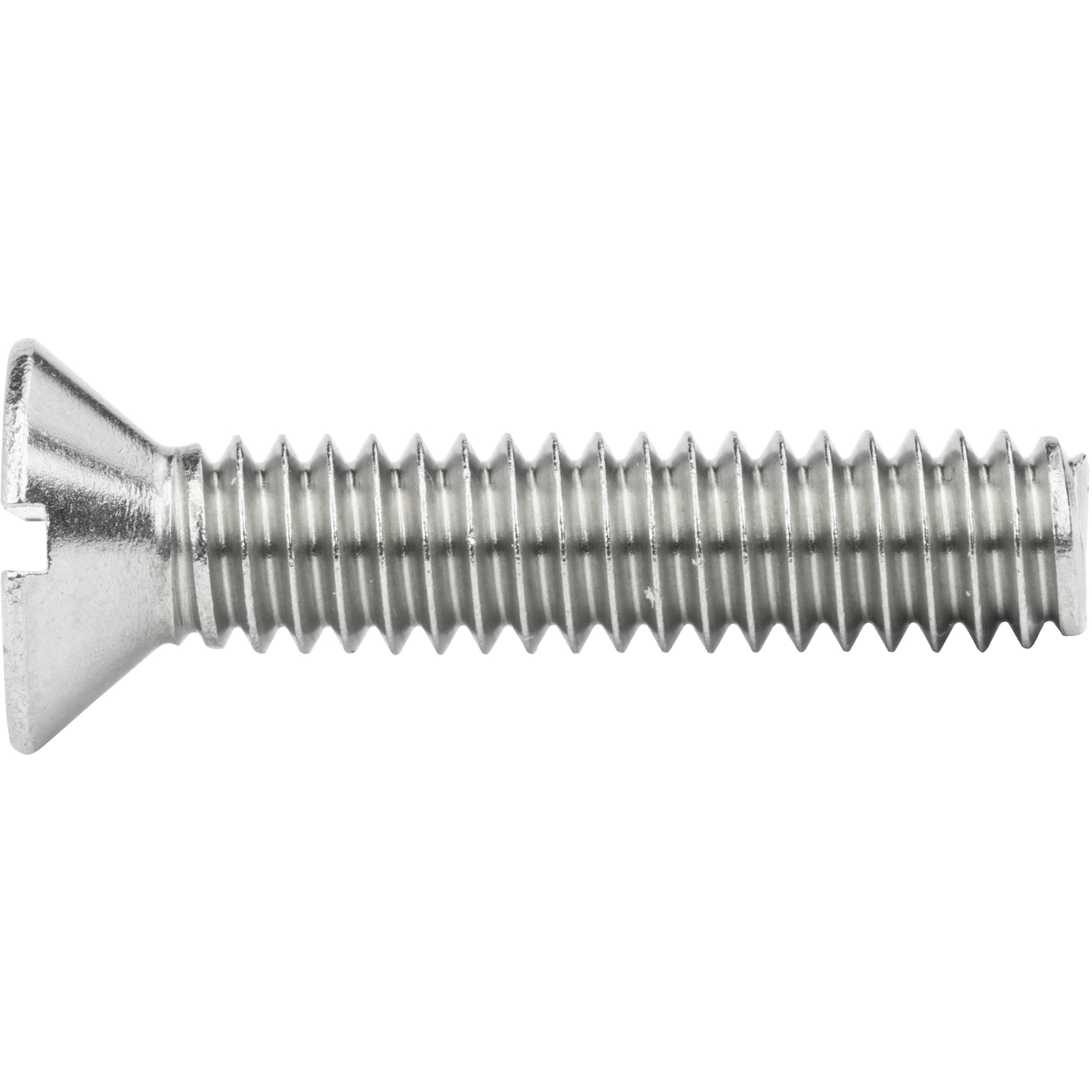3/8-16 Flat Head Countersink Machine Screws Slotted Drive Stainless All Sizes