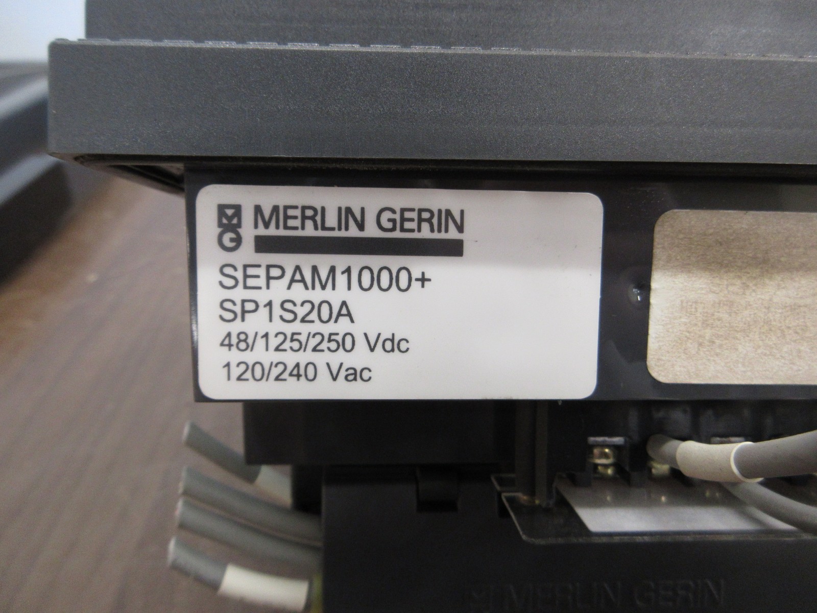 Merlin Gerin Sepam 1000+ Substation Module SP1S20A 48/125/250VDC 120/240VAC Used