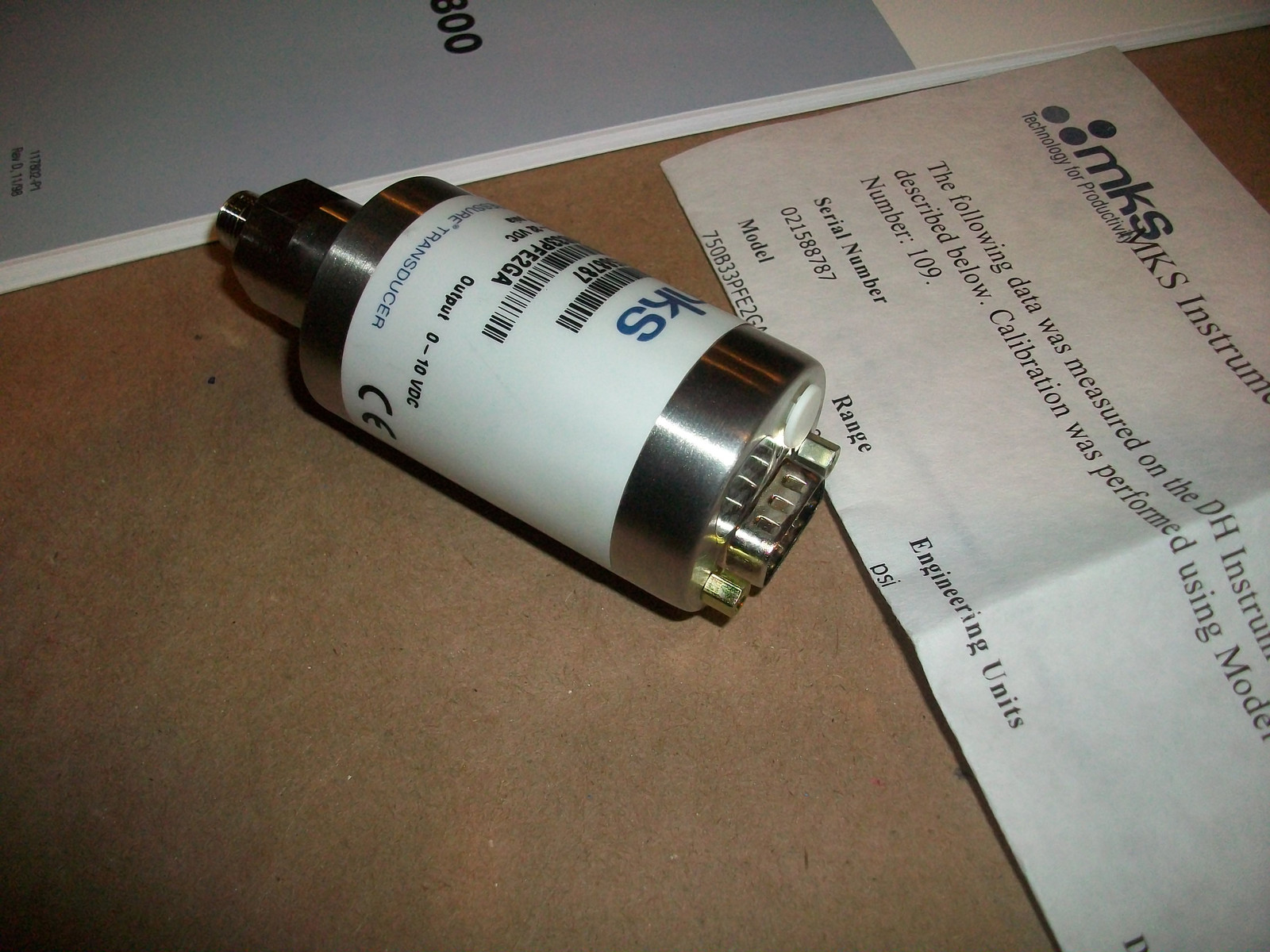 MKS Baratron Pressure Transducer 750B33PFE2GA 3000psia UNUSED