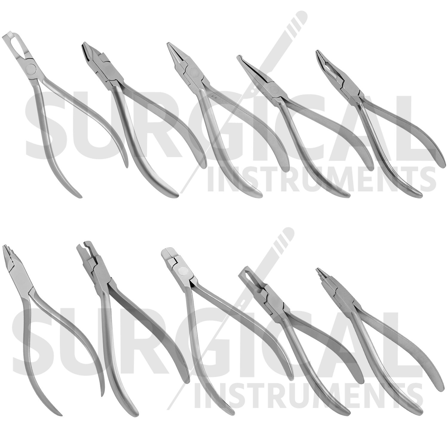 10 Orthodontic Pliers Dental Instruments Laboratory Lab Stainless German grade