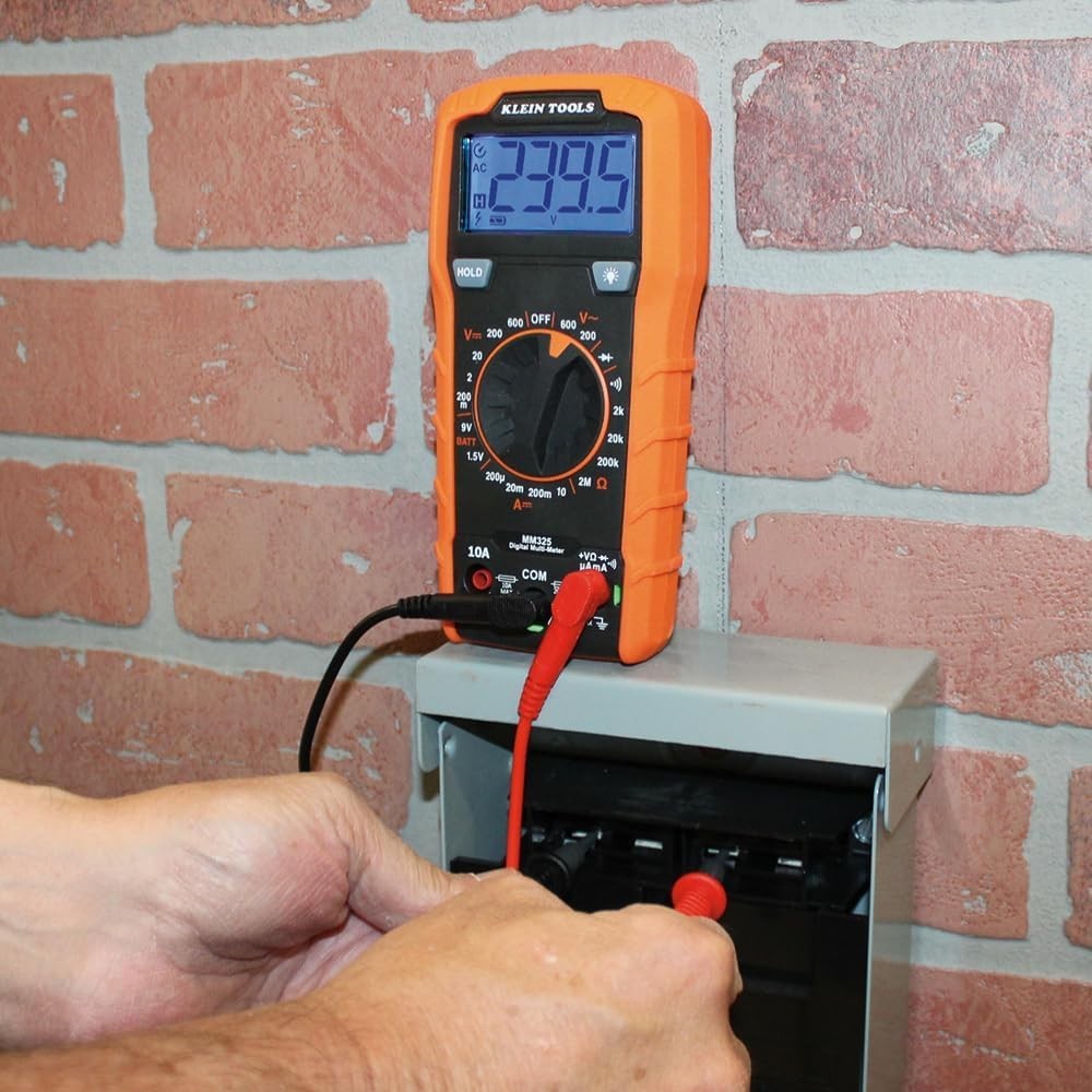 Versatile Digital Multimeter with Lead Alert & Backlit LCD for Precise Testing