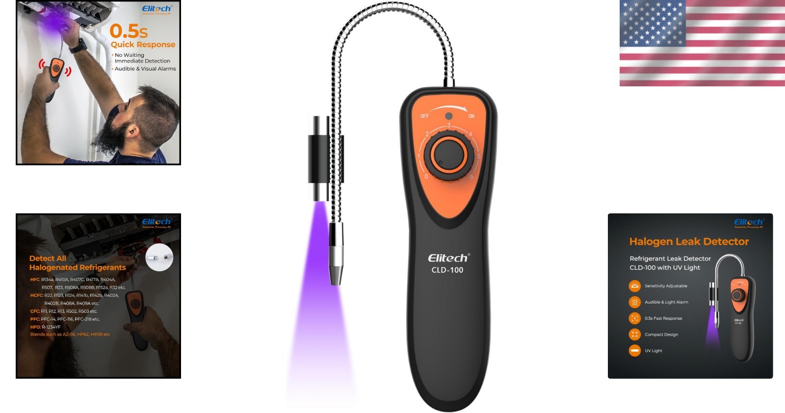 CLD-100 Refrigerant Leak Detector – Quick, Accurate & Portable for HVAC Pros