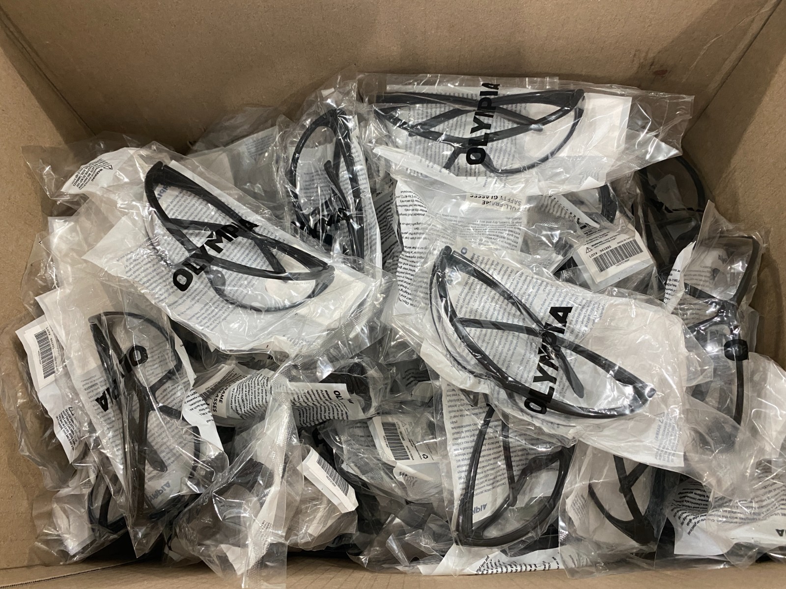Safety Glasses Box of 70, Olympia *OVERSTOCK* ANSI Z87.1