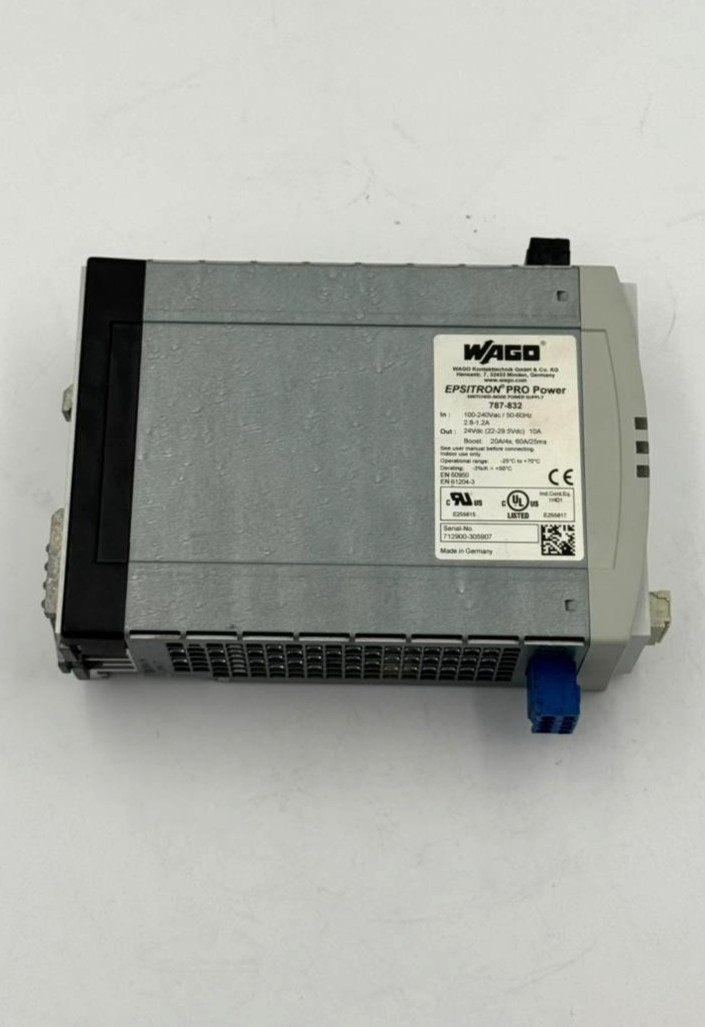 WAGO 787-832 | EPSITRON PRO Power Supply | 24V DC 10A | Made in Germany