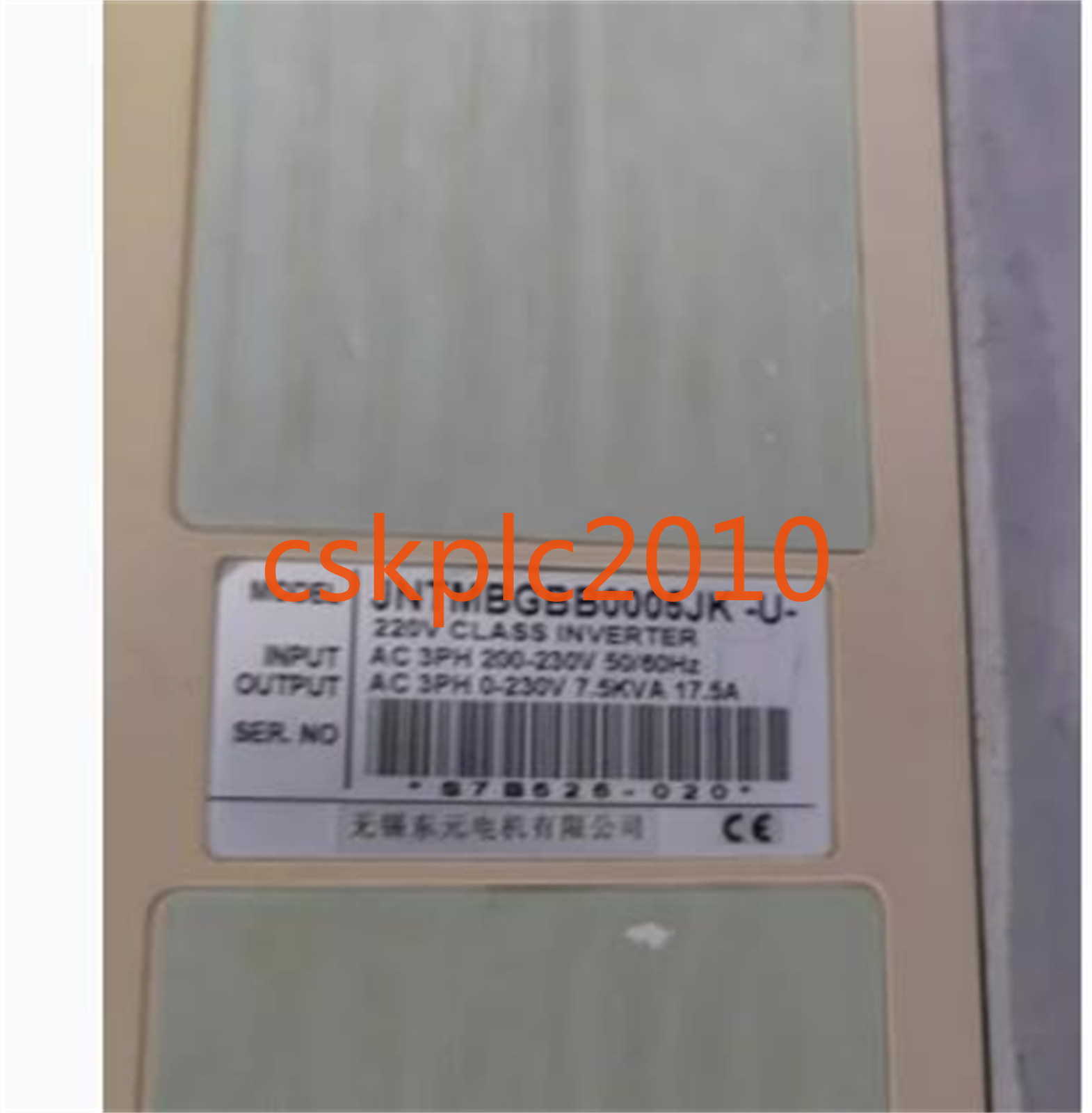 1PCS TECO inverter 7200MA 4KW 220V JNTMBGBB0005JK-U- in good condition