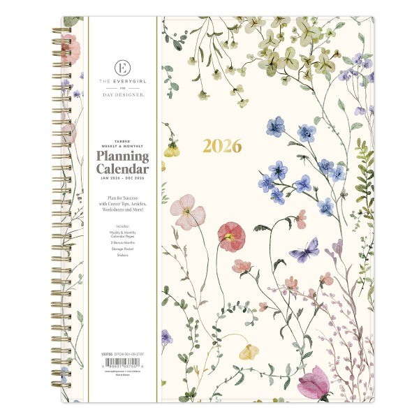 2026 Weekly/Monthly Planner 8.5"x11" Poetry